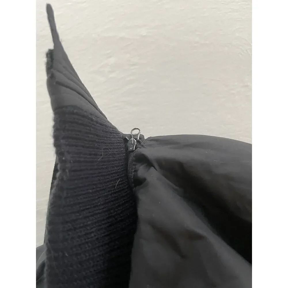 Michael Kors Black Down Filled Faux Fur Hood Size S/P Jacket